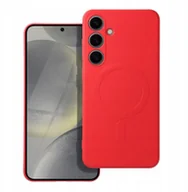 Etui i futerały do telefonów - Futerał SILICONE MAG COVER kompatybilny z MagSafe do SAMSUNG S25 Ultra czerwony - miniaturka - grafika 1