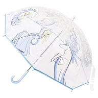 Parasole - Textiel Trade przezroczysty parasol dla dzieci Królowa Śniegu II Elsa i Koń, Niebieski, Taille Unique - miniaturka - grafika 1