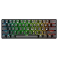 Klawiatury - ROYAL KLUDGE RK61 RGB Brown Switch Czarny - miniaturka - grafika 1