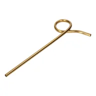 Syropy i koncentraty owocowe - Słomka z pętelką wielorazowa stal nierdzewna złota - miniaturka - grafika 1