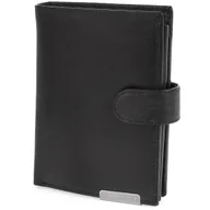 Portfele - Portfel męski ze skóry z RFID Bellugio - czarny - miniaturka - grafika 1