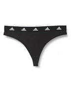 Majtki damskie - adidas bielizna damska stringi, czarny, XS - miniaturka - grafika 1