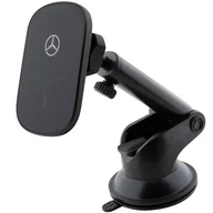 Uchwyty samochodowe do telefonów - Mercedes Silver Star Uchwyt samochodowy i ładowarka indukcyjna z MagSafe do iPhone - Czarny - miniaturka - grafika 1
