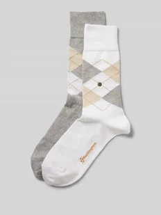 Skarpety z aplikacją z logo w zestawie 2 szt. model ‘Everyday Argyle’ - Skarpetki męskie - miniaturka - grafika 1