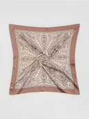 Czapki damskie - Reserved - Wzorzysta apaszka - brązowy - miniaturka - grafika 1