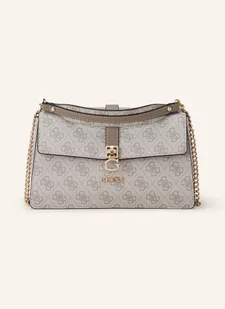 Guess Torba Na Ramię Zamira beige - Torebki damskie - miniaturka - grafika 1