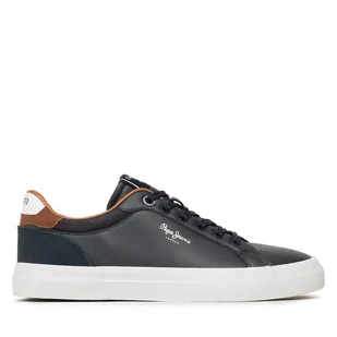 Tenisówki Pepe Jeans Kenton Court PMS30839 Granatowy - Trampki męskie - miniaturka - grafika 1