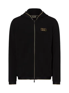 EA7 Emporio Armani Bluza męska Mężczyźni Sztuczne włókno czarny jednolity, L - Bluzy męskie - miniaturka - grafika 1
