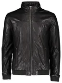 Kurtki męskie - Bugatti Skórzana kurtka w kolorze czarnym - miniaturka - grafika 1