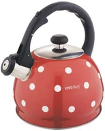 Czajniki na gaz - Kinghoff CZAJNIK EMALIOWANY W GROSZKI 2.0L [KH-1049] KH-1049 - miniaturka - grafika 1