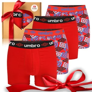 Umbro Zestaw Prezentowy Czerwony Święta Bokserki Męskie 4 Sztuki Roz. XL - Majtki męskie - miniaturka - grafika 1