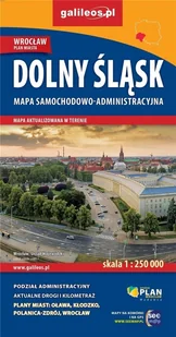 Plan Dolny Śląsk. Mapa samochodowo-administracyjna, 1:250 000 praca zbiorowa - Atlasy i mapy - miniaturka - grafika 2