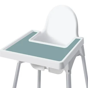 MATA SILIKONOWA DO KRZESEŁKA IKEA ANTILOP PODKŁADKA NA TACKĘ STOLIK ZIELONA - Krzesełka do karmienia - miniaturka - grafika 1