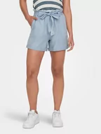 Spodenki damskie - ONLY Szorty materiałowe Bea 15255715 Niebieski Regular Fit - miniaturka - grafika 1