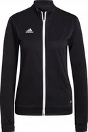 Bluzy damskie - Adidas Bluza damska adidas Entrada 22 Track Jacket czarna H57525 L - miniaturka - grafika 1