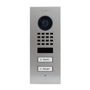 DoorBird D1102V wideodomofon Czarny, Stal nierdzewna - Wideodomofony - miniaturka - grafika 1
