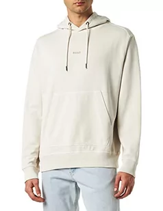 BOSS Męska bluza z kapturem, jasny beż 277, M, Light Beige277, M - Bluzy męskie - miniaturka - grafika 1