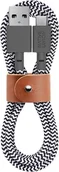 Kable komputerowe i do monitorów - Native Union Belt Cable USB-A to USB-C 1.2m Zebra BELT-AC-ZEB-NP - miniaturka - grafika 1