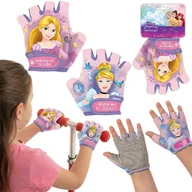 Rękawiczki rowerowe - DISNEY PRINCESS DZIECIĘCE rękawiczki OCHRONNE na rower, hulajnogę NA RZEP dla dziewczynki - miniaturka - grafika 1
