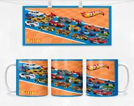 Kubki - KUBEK Z NADRUKIEM- SAMOCHODY AUTKA ZABAWKI +IMIĘ - miniaturka - grafika 1