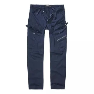 spodnie bojówki ADVEN TROUSERS SLIM FIT navy-XL - Spodnie męskie - miniaturka - grafika 1