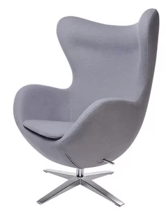 King Home Fotel szeroki 80x110x70cm Egg szary 2 HE-066.GREY.18 - Fotele - miniaturka - grafika 1