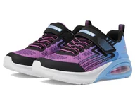 Buty dla dziewczynek - Skechers Sneakersy dziewczęce Microspec Max Advance, Niebieski, kolorowy, 2.5 UK Child - miniaturka - grafika 1