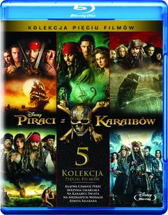 Piraci z Karaibów Pakiet 5 filmów Blu-Ray - Filmy przygodowe DVD - miniaturka - grafika 1