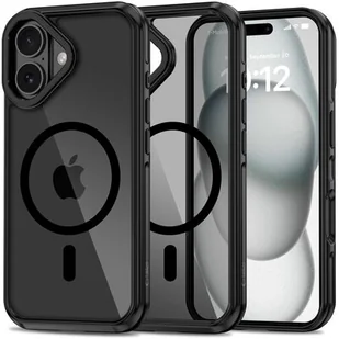 Etui TECH-PROTECT AirHybrid Magsafe do Apple iPhone 16 Przezroczysto-czarny - Etui i futerały do telefonów - miniaturka - grafika 1