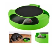 Zabawki dla kotów - ZABAWKA DLA KOTA BIEGAJĄCA MYSZKA KÓŁKO ZIELONA - miniaturka - grafika 1