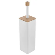 Akcesoria do wc - Szczotka toaletowa Wc tuba Stal Biała Bambusowa - miniaturka - grafika 1