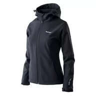 Kurtki i kamizelki sportowe damskie - Hi-Tec Damska kurtka softshell Hi-Tec Lady Caria II czarna rozmiar L uniwersalny 71388-uniw - miniaturka - grafika 1