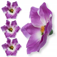 Sztuczne kwiaty - Sztuczne Magnolie Główki wyrobowe Liliowe kwiaty do stroika Bukiet 6 szt. - miniaturka - grafika 1