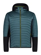 Kurtki i kamizelki sportowe męskie - CMP Kurtka hybrydowa w kolorze niebiesko-czarnym - miniaturka - grafika 1