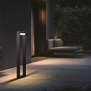 CMD 9051 Słupek ogrodowy LED, wysokość 80 cm, antracyt, IP65, metalowy - Lampy ogrodowe - miniaturka - grafika 1