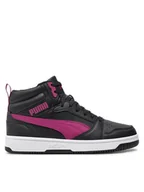 Buty dla chłopców - Puma Sneakersy Rebound v6 Mid Wtr Jr 394685 04 Czarny - miniaturka - grafika 1