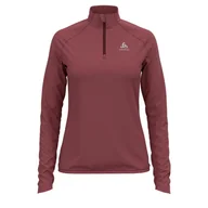 Bluzy damskie - Odlo, Bluza damska, Midlayer 1/2 zip BERRA LIGHTC/O, bordowy, rozmiar L - miniaturka - grafika 1