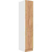 Szafki kuchenne - Szafka Dolna Wysoka Słupek 40 DK-210 2F Sara Lefkas Stolarz Lempert Dąb Lefkas, Biały - miniaturka - grafika 1