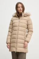 Kurtki damskie - Tommy Hilfiger kurtka puchowa damska kolor beżowy zimowa WW0WW43122 - miniaturka - grafika 1