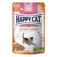 Mokra karma dla kotów - HAPPY CAT Young mokra karma dla kotów Kitten & Junior, kaczka wiejska, mięso w sosie 20x85 g - miniaturka - grafika 1