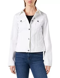 Armani Exchange Damska kurtka jeansowa, kolorowa, zapinana na guziki, z przodu kieszenie, biała, bardzo duża, biały, XL - Kurtki damskie - miniaturka - grafika 1