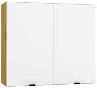 Szafki kuchenne - Dwudrzwiowa szafka kuchenna górna 80 cm biały + dąb artisan G7-M92 - miniaturka - grafika 1