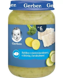 Gerber Obiadek, Ziemniaczki z gotowaną rybką i natką pietruszki, 190 g, 5m+ - Dania dla dzieci - miniaturka - grafika 2