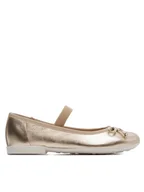 Buty dla chłopców - Geox Baleriny Jr Plie' J4555D 00044 C2010 S Złoty - miniaturka - grafika 1