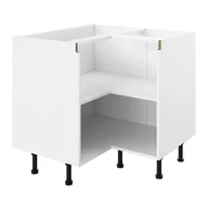 Meble modułowe i akcesoria - Korpus szafki kuchennej narożnej GoodHome Innovo 93 cm biały - miniaturka - grafika 1