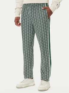 Lacoste Spodnie dresowe XH1440 Zielony Regular Fit - Spodnie sportowe męskie - miniaturka - grafika 1