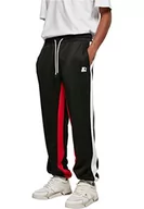 Spodenki męskie - STARTER BLACK LABEL Męskie spodnie treningowe Starter Laser Track Pants, czarne/czerwone/białe, L - miniaturka - grafika 1