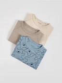 Bluzy i sweterki niemowlęce - Reserved - Longsleeve 3 pack - beżowy - miniaturka - grafika 1