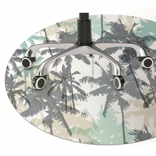 Mata pod fotel biurowy Obraz plamy fi100 cm - Podnóżki, podpórki, podkładki - miniaturka - grafika 1