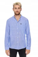 Koszule męskie - LEE SLIM BUTTON DOWN HEATHER BLUE L66XNHLI XL - miniaturka - grafika 1